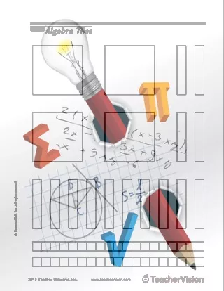 Algebra Tiles Printable (6th - 8th Grade) - TeacherVision